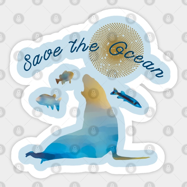 Save the Ocean Sticker by TaliDe